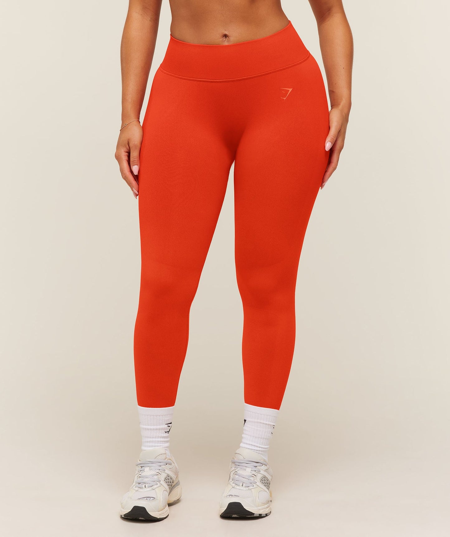 GSA-0146 Lift Seamless 2.0 Mid-Rise Leggings - Bold Orange