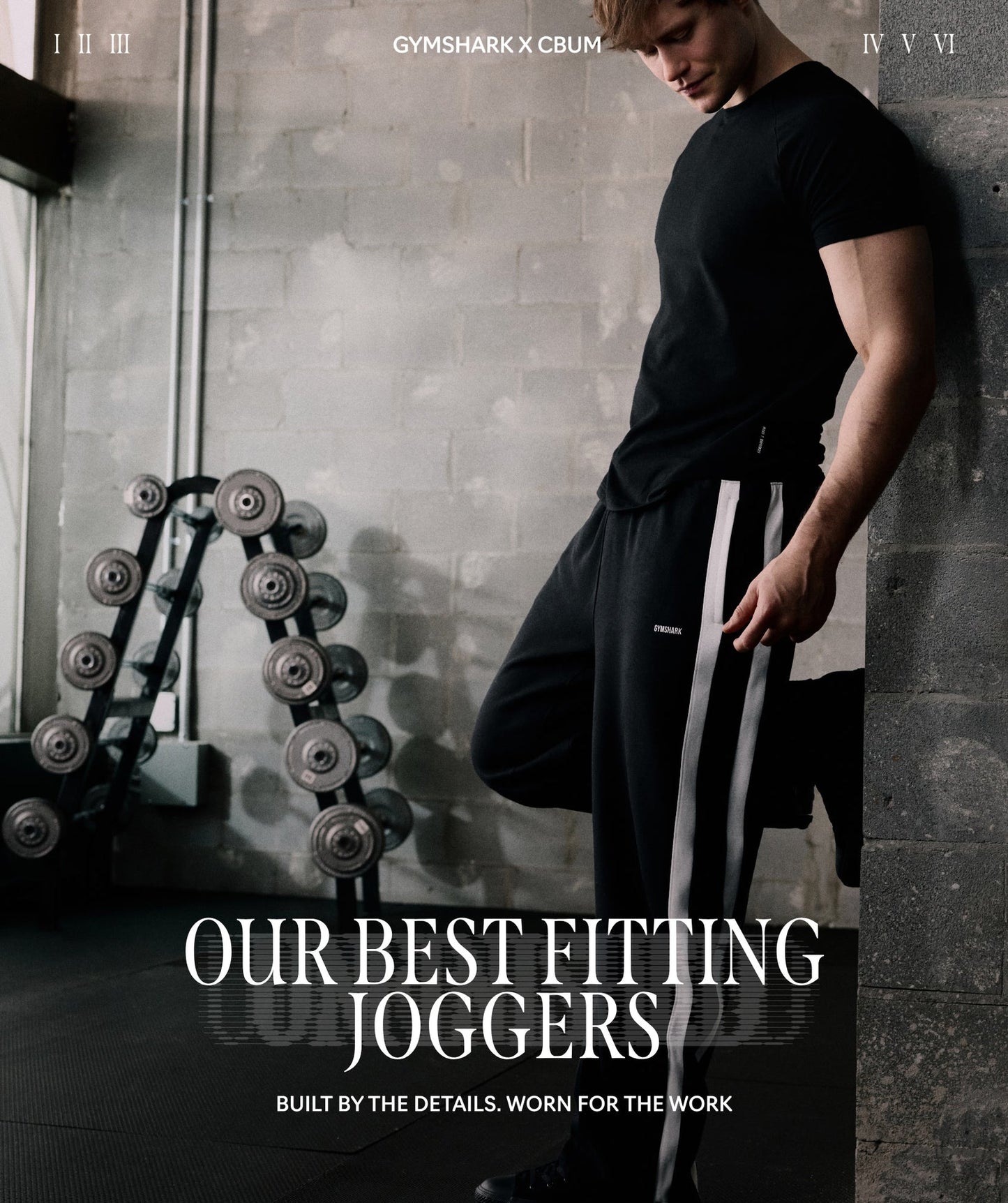 GS-0102 Gymshark x CBUM Straight Leg Jogger - Black