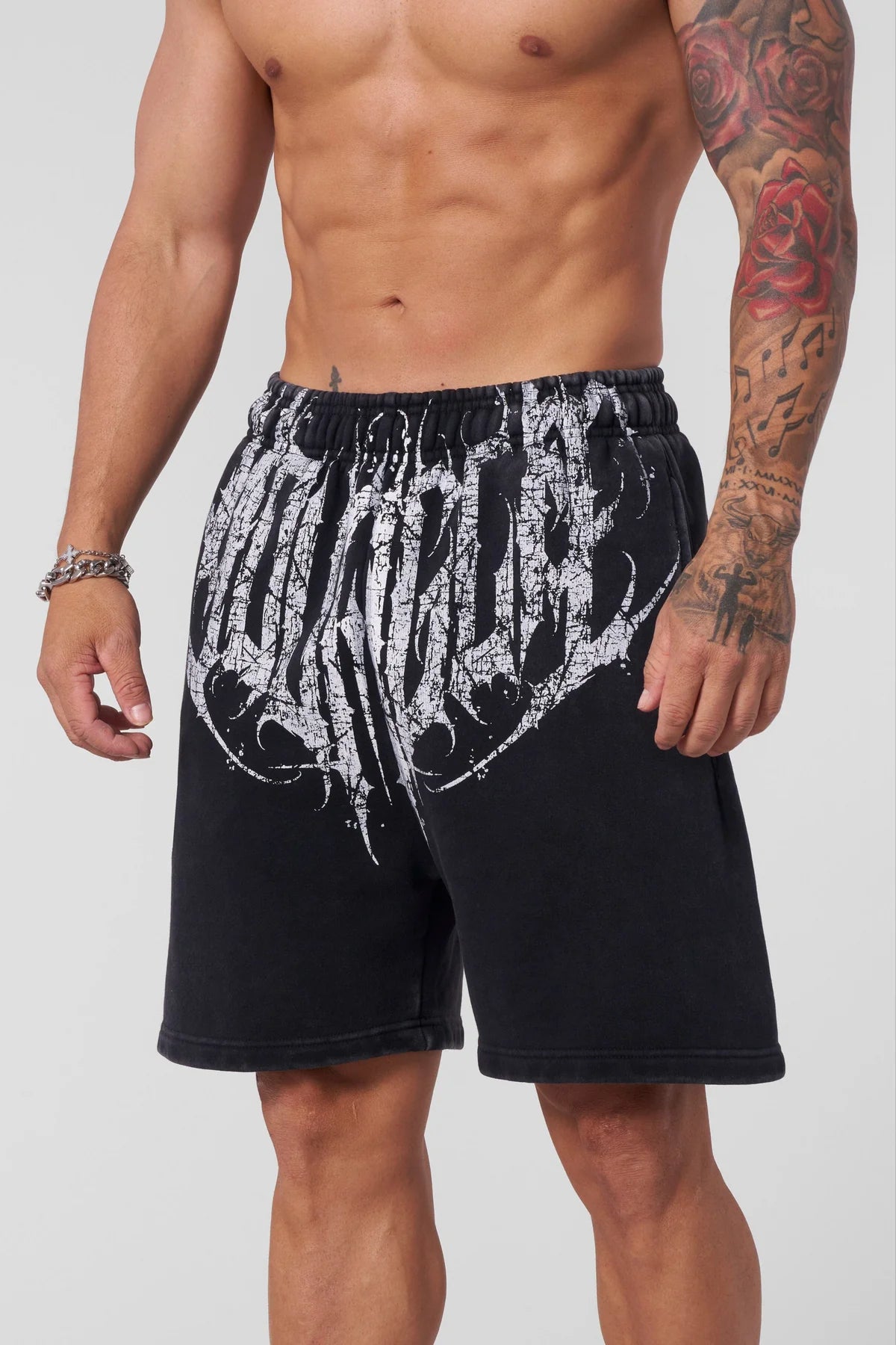 1011 - DARK WAVE SHORTS - BLACK WASH