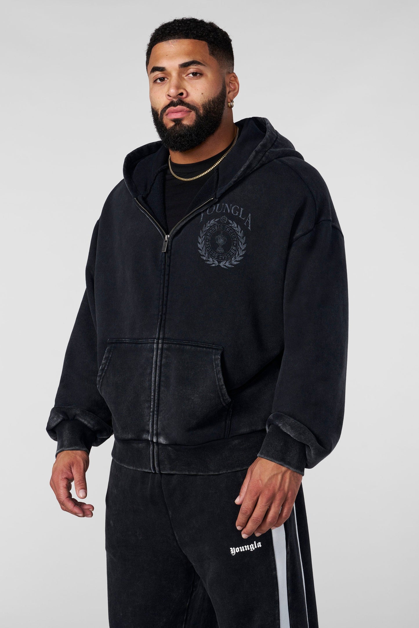5149 - Star Crest Zip-Ups - Black Wash