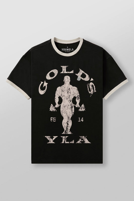 4009 - Gold’s Gym Ringer Tees - Black