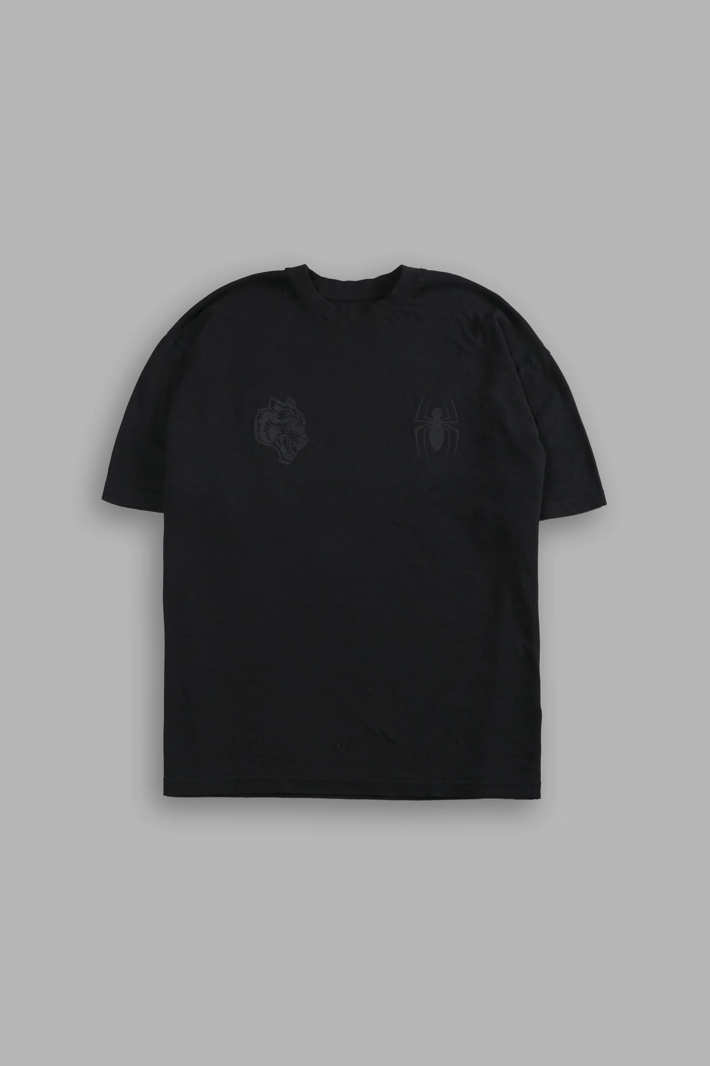 DS-0244 Webs and Shadows Premium Oversized Tee in Black