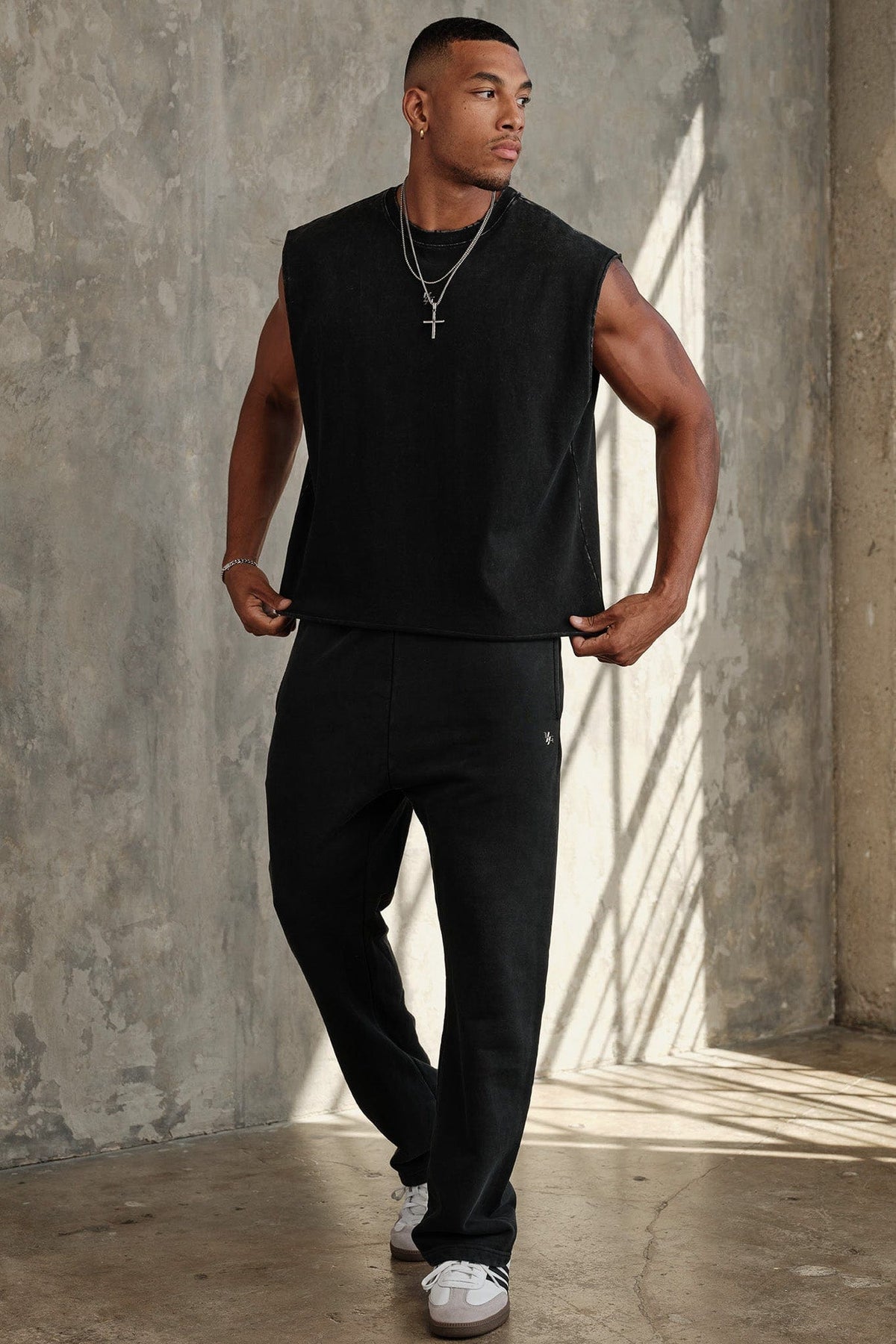 2068 - Elevated Essentials - Straight Sweats - Black Wash