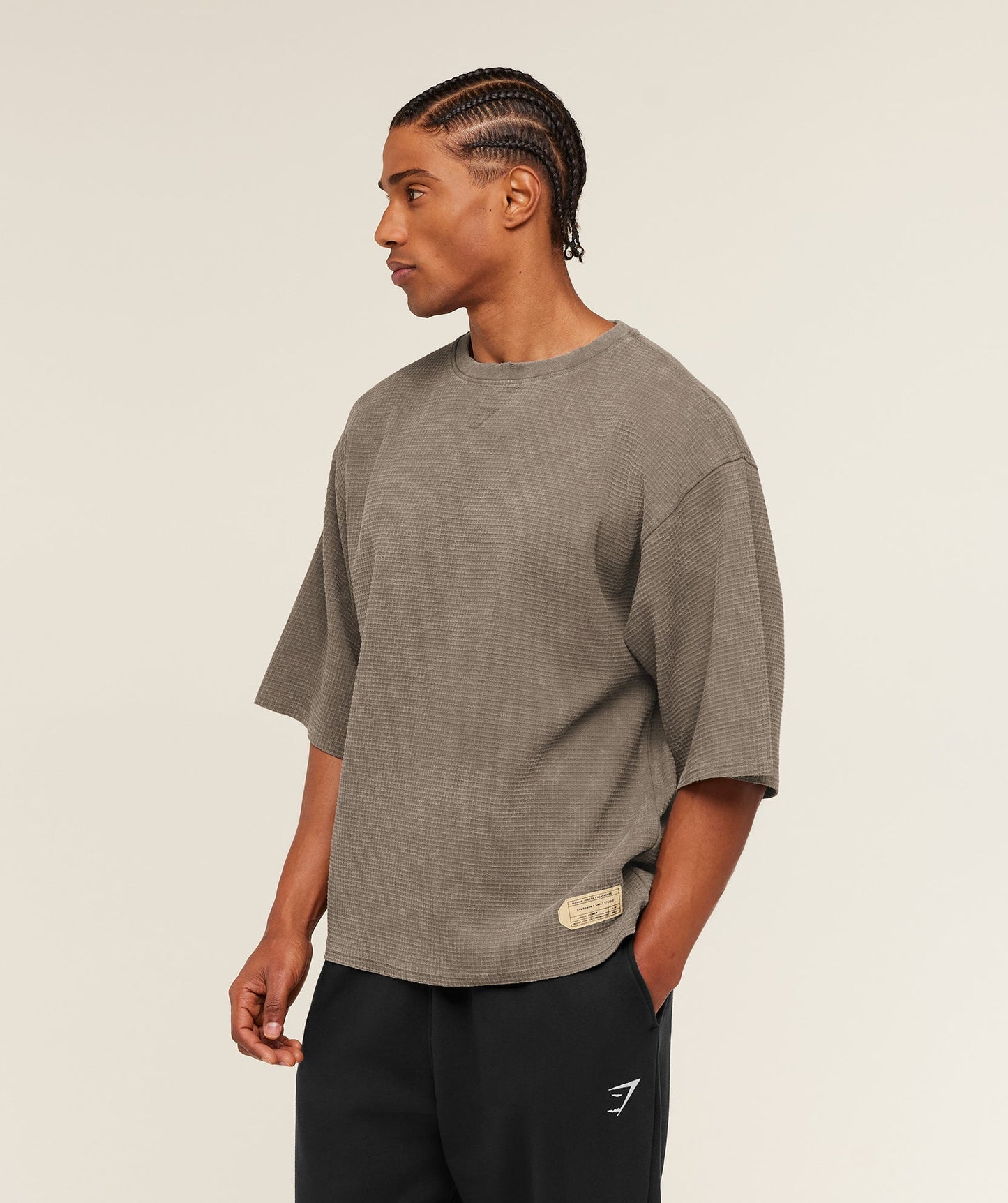 GS-0098 Gymshark x Saalt Studios Tee - Camo Brown