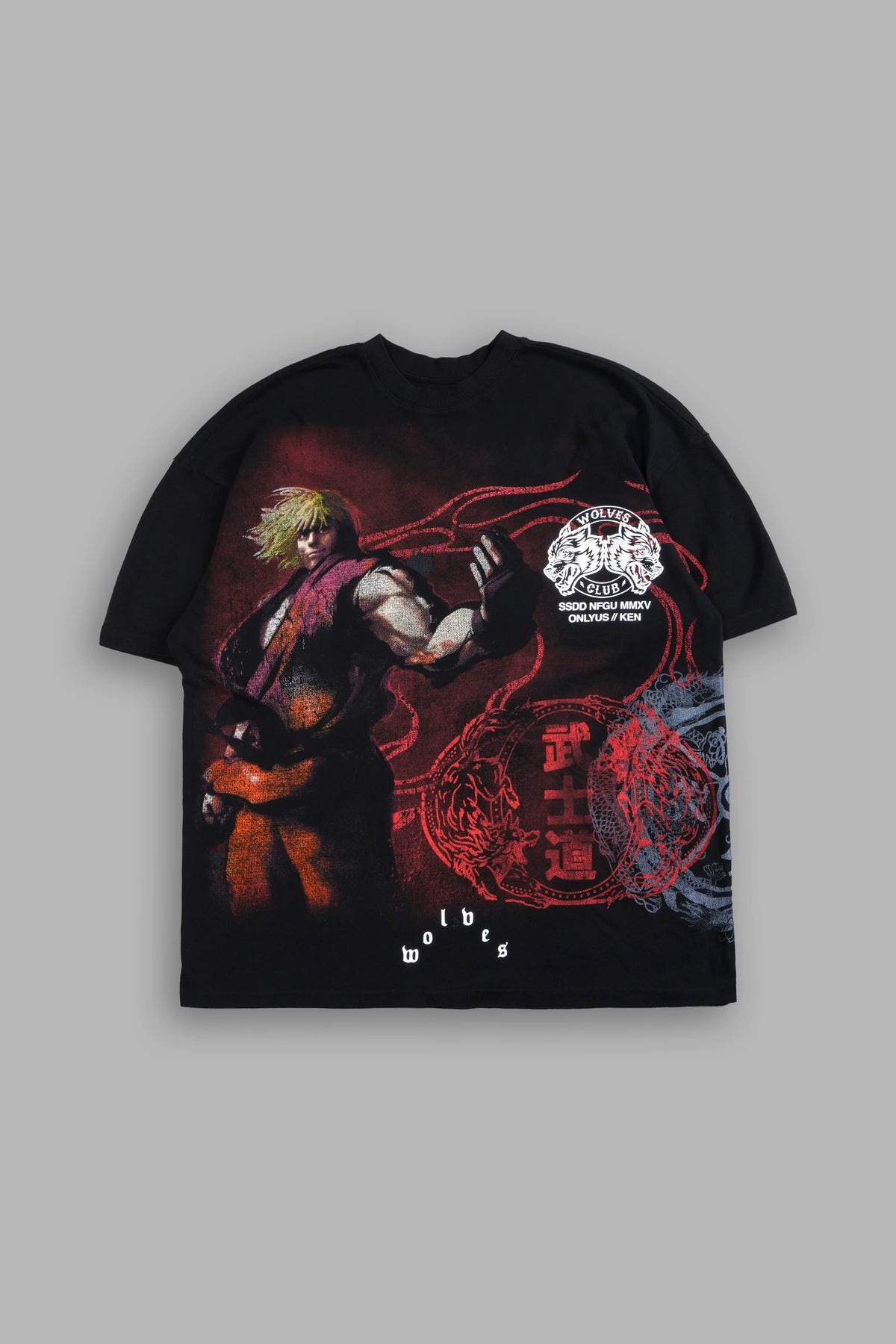 DS-0340 STREET FIGHTER X DARC SPORT "MYSTERY" TEE IN BLACK