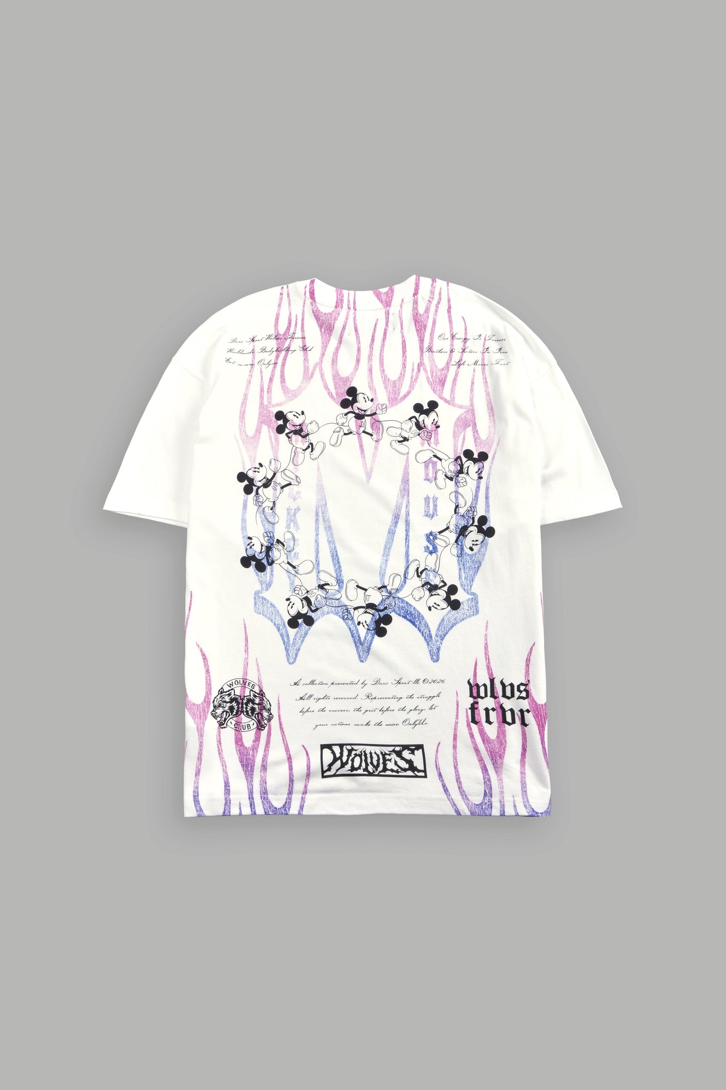 DS-0289 Mickey Forever Premium Oversized Tee in Cream
