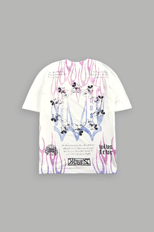 DS-0289 Mickey Forever Premium Oversized Tee in Cream