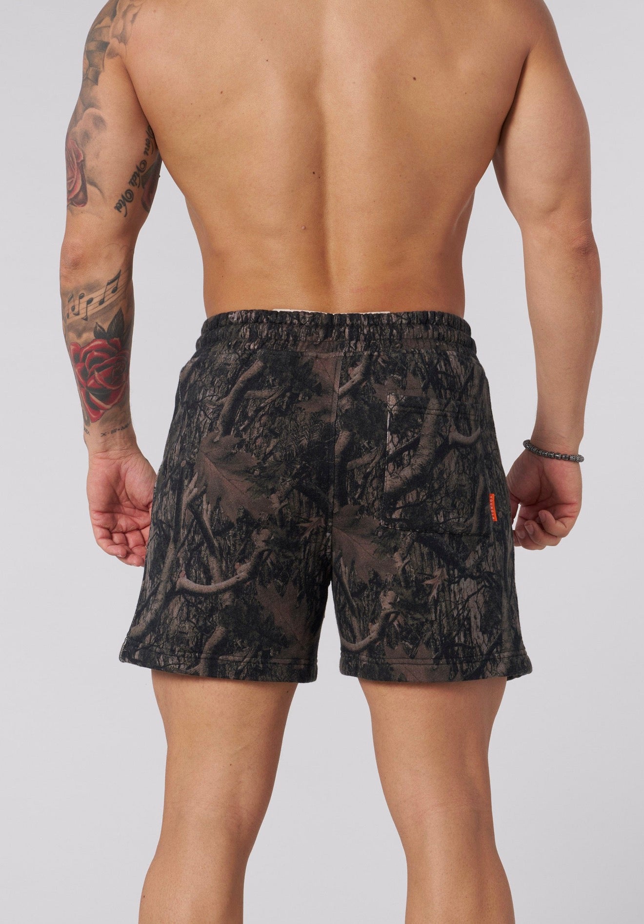 1118 - Tree Camo Cotton Shorts - Dark Tree Camo