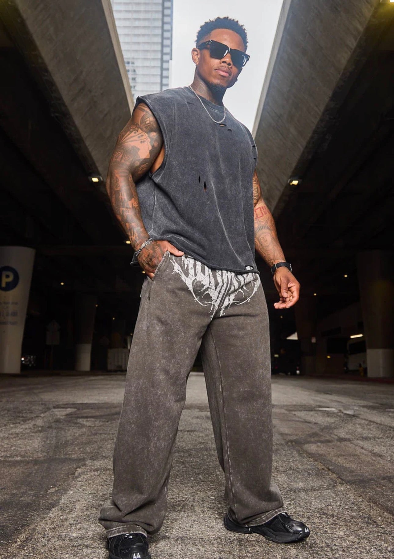 2079 - DARK WAVE JOGGERS - HUNTER GREEN