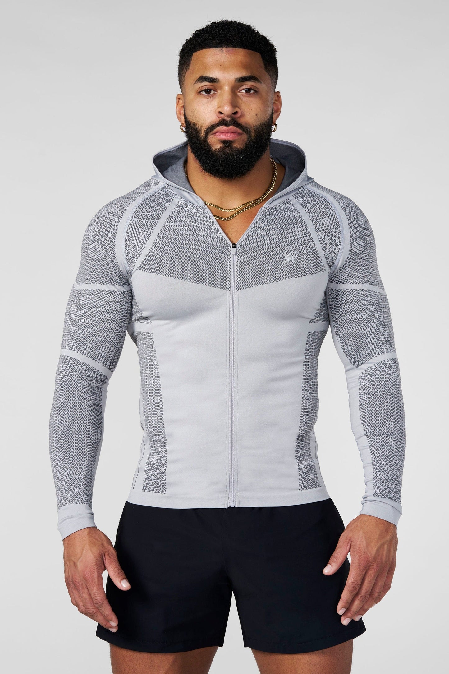 8061 - Apex Compression Zip-Ups - Grey