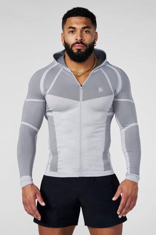 8061 - Apex Compression Zip-Ups - Grey