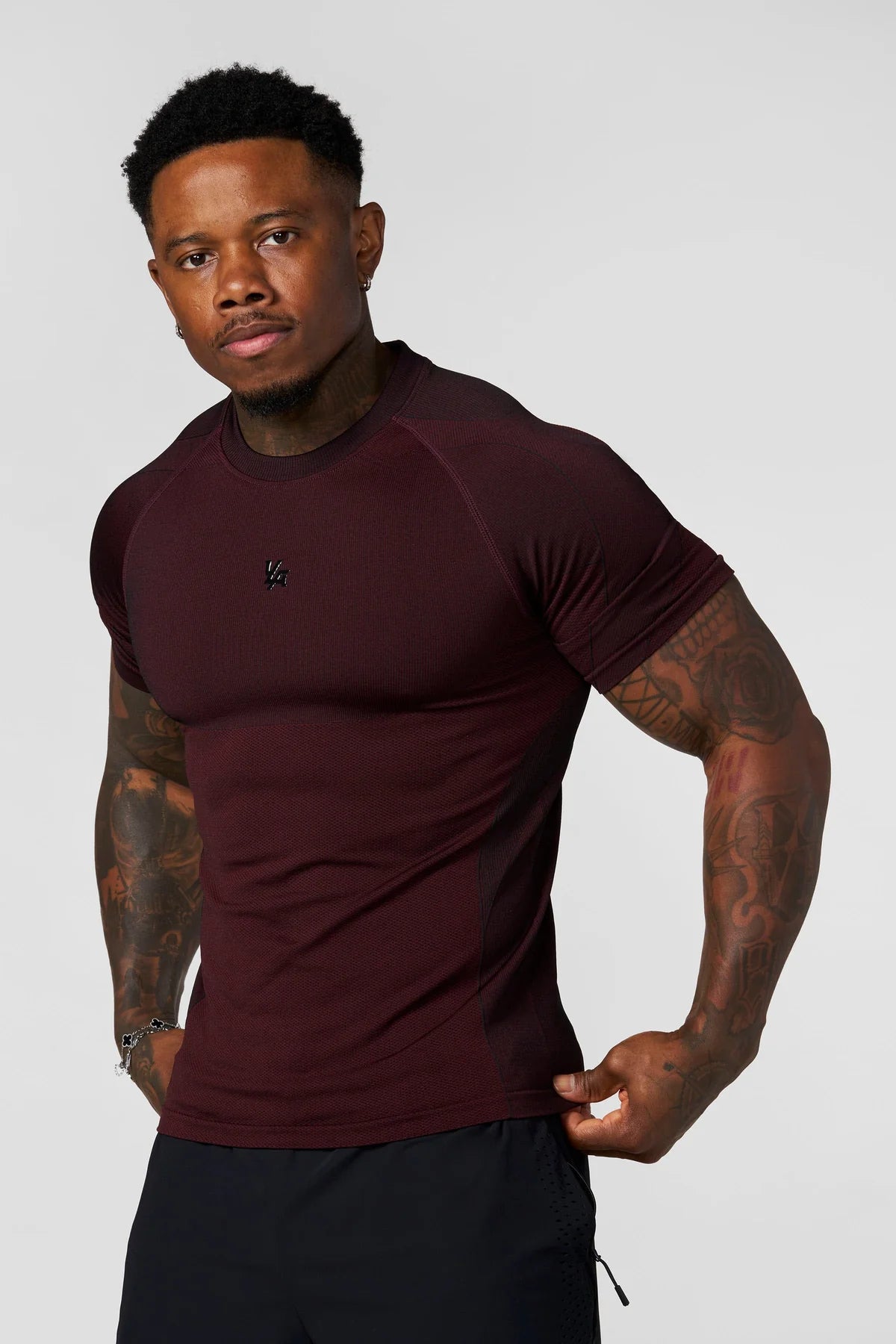 4339 - Forme Compression Tees - Burgundy