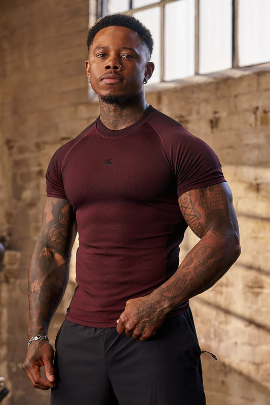 4339 - Forme Compression Tees - Burgundy