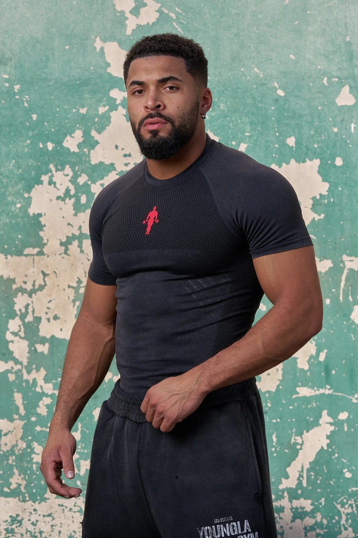 4286 - GOLD'S IRON LEGACY COMPRESSION TEES BLACK