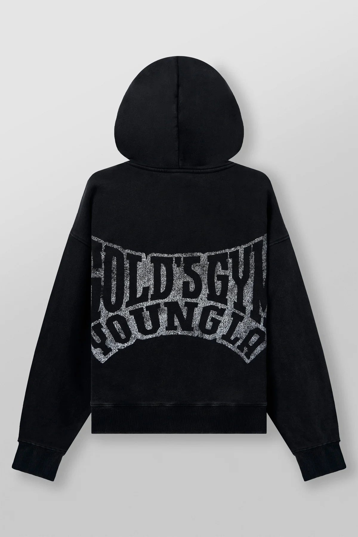 5162 - GOLDS GYM THROWBACK ZIP-UPS BLACK