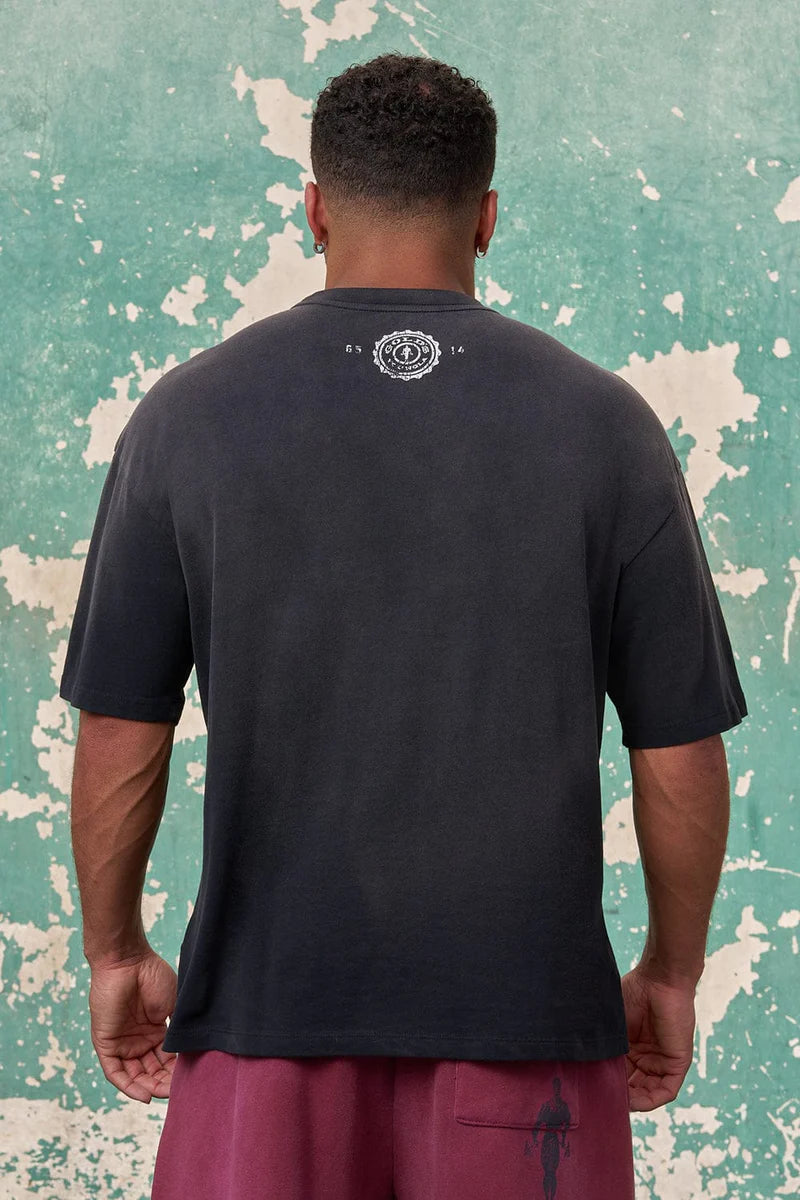 4213 - GOLD'S IRON LEGACY ICON TEES - BLACK