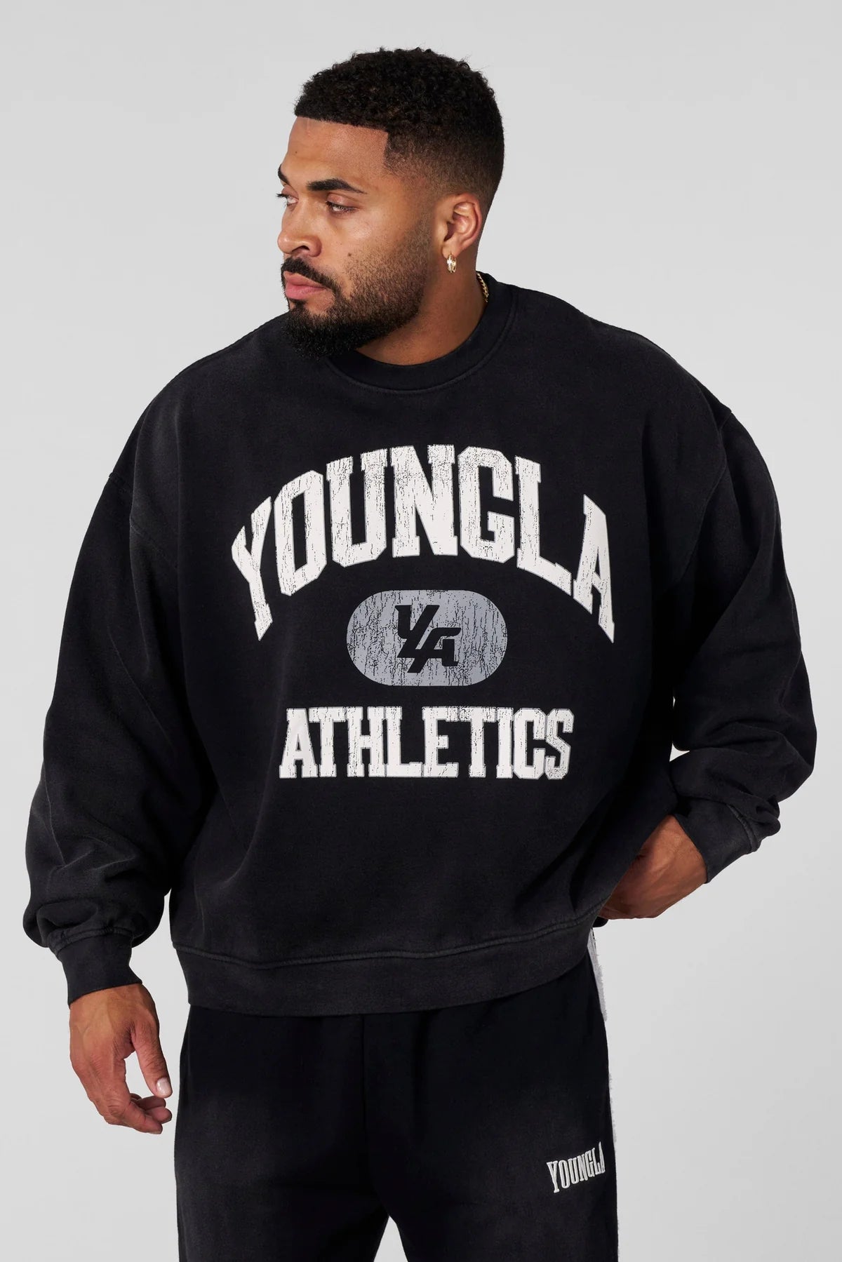 5037 - UNI VINTAGE CREWNECK - BLACK WASH