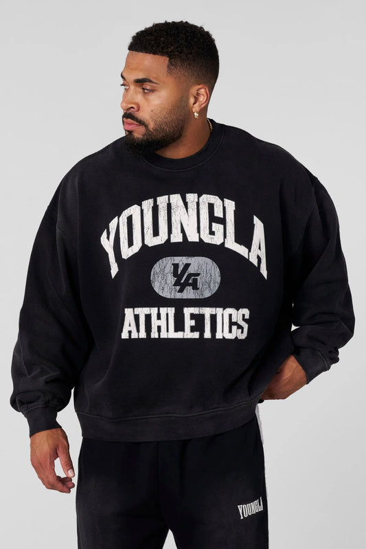 5037 - UNI VINTAGE CREWNECK - BLACK WASH