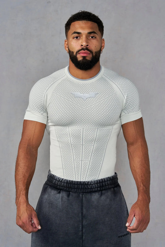 4259 - BATMAN COMPRESSION TEES - WHITE