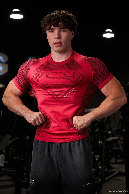4117 - SUPERMAN COMPRESSION TEES - RED
