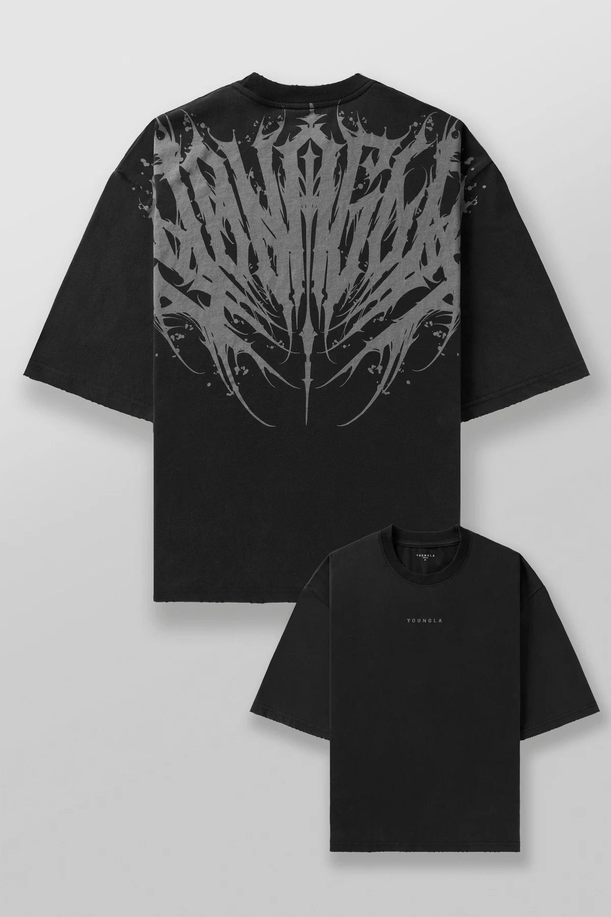 4185 - CHAOS TEES - BLACK WASH