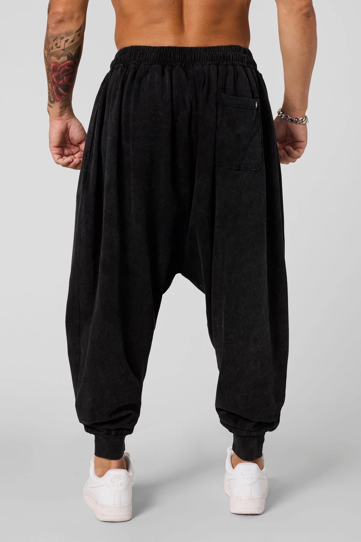 2029 - HAREM PANTS - BLACK WASH