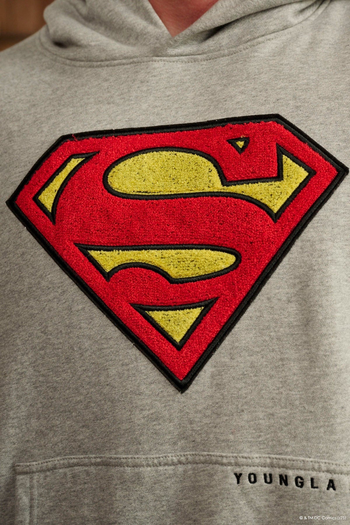 5079 - SUPERMAN LEGACY HOODIES - HEATHER GREY