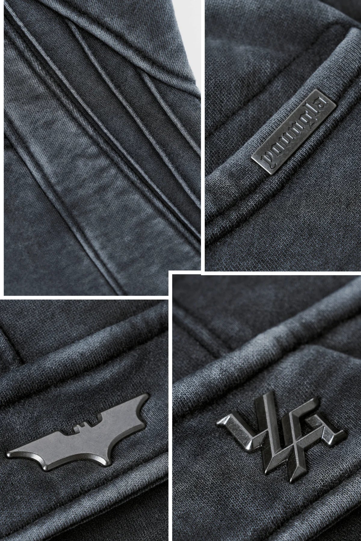 2131 - BATMAN ARMORED SWEATS - BLACK WASH