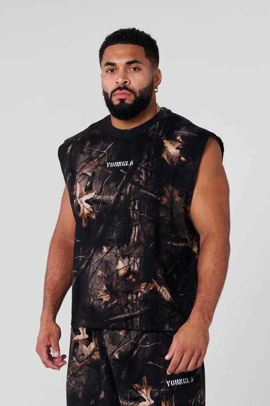 3067 - Tree Camo Collection - Cut Offs - Black Tree Camo