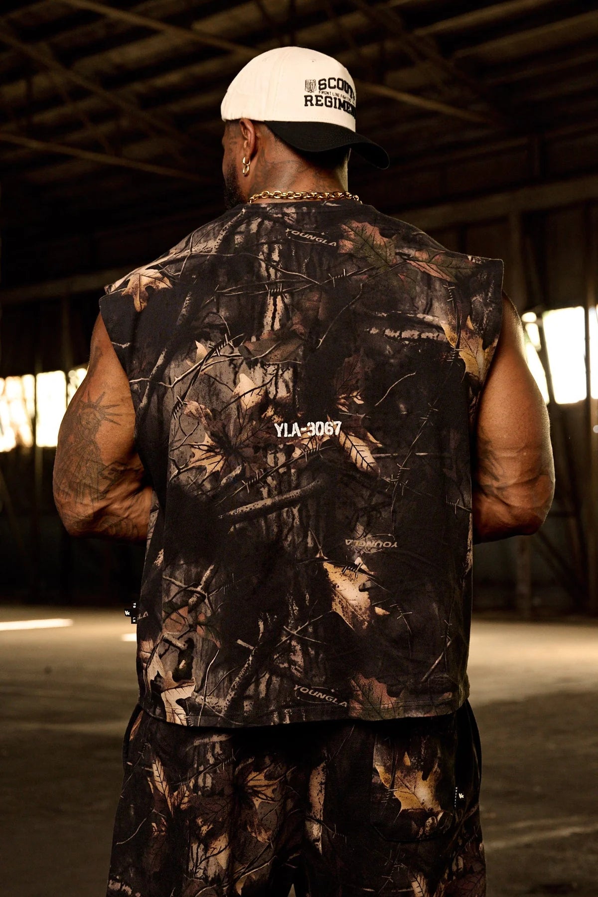3067 - Tree Camo Collection - Cut Offs - Black Tree Camo