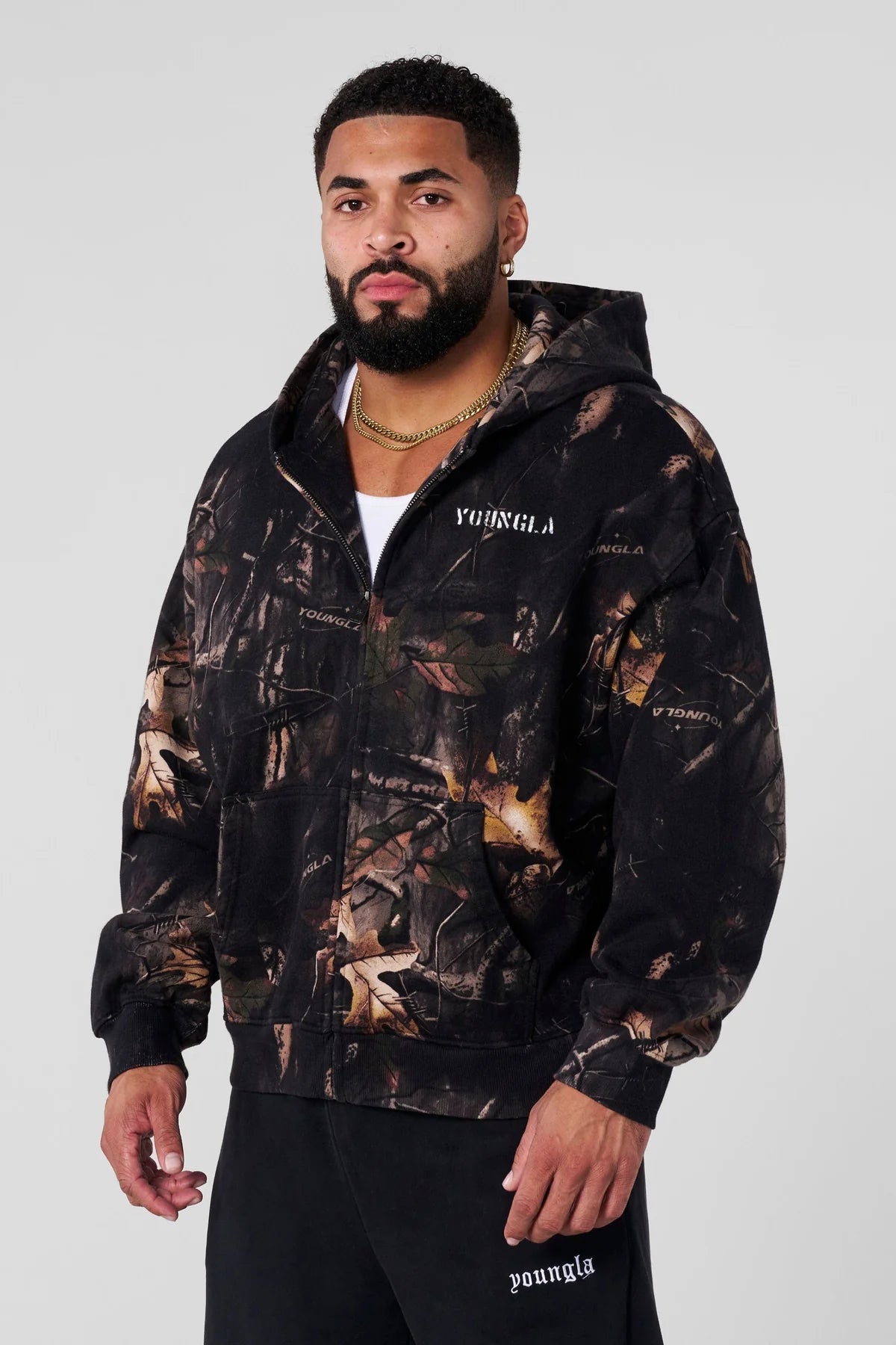 5116 - Tree Camo Collection - Zip Ups Black Tree Camo