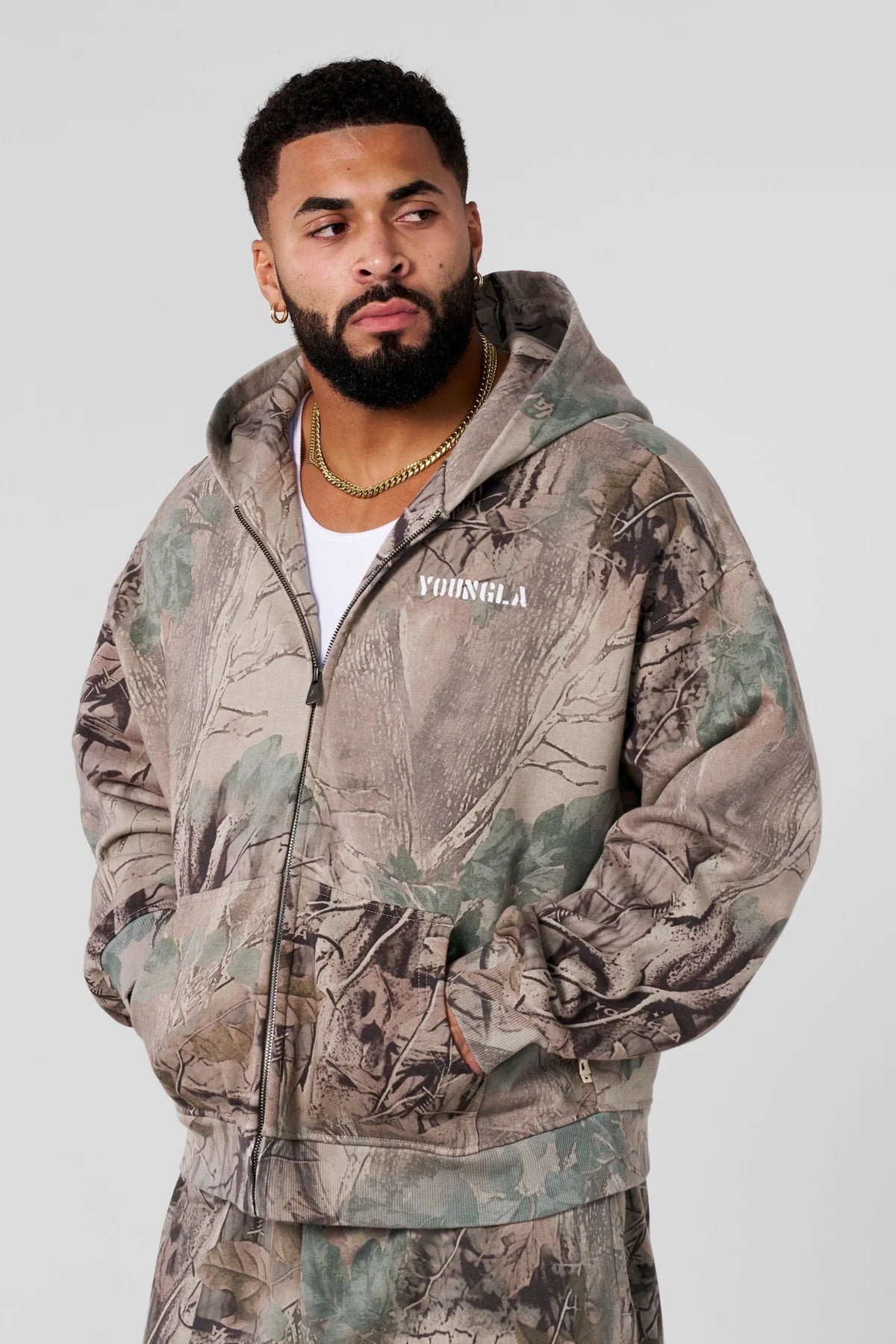 5116 - Tree Camo Collection - Zip Ups Beige Tree Camo