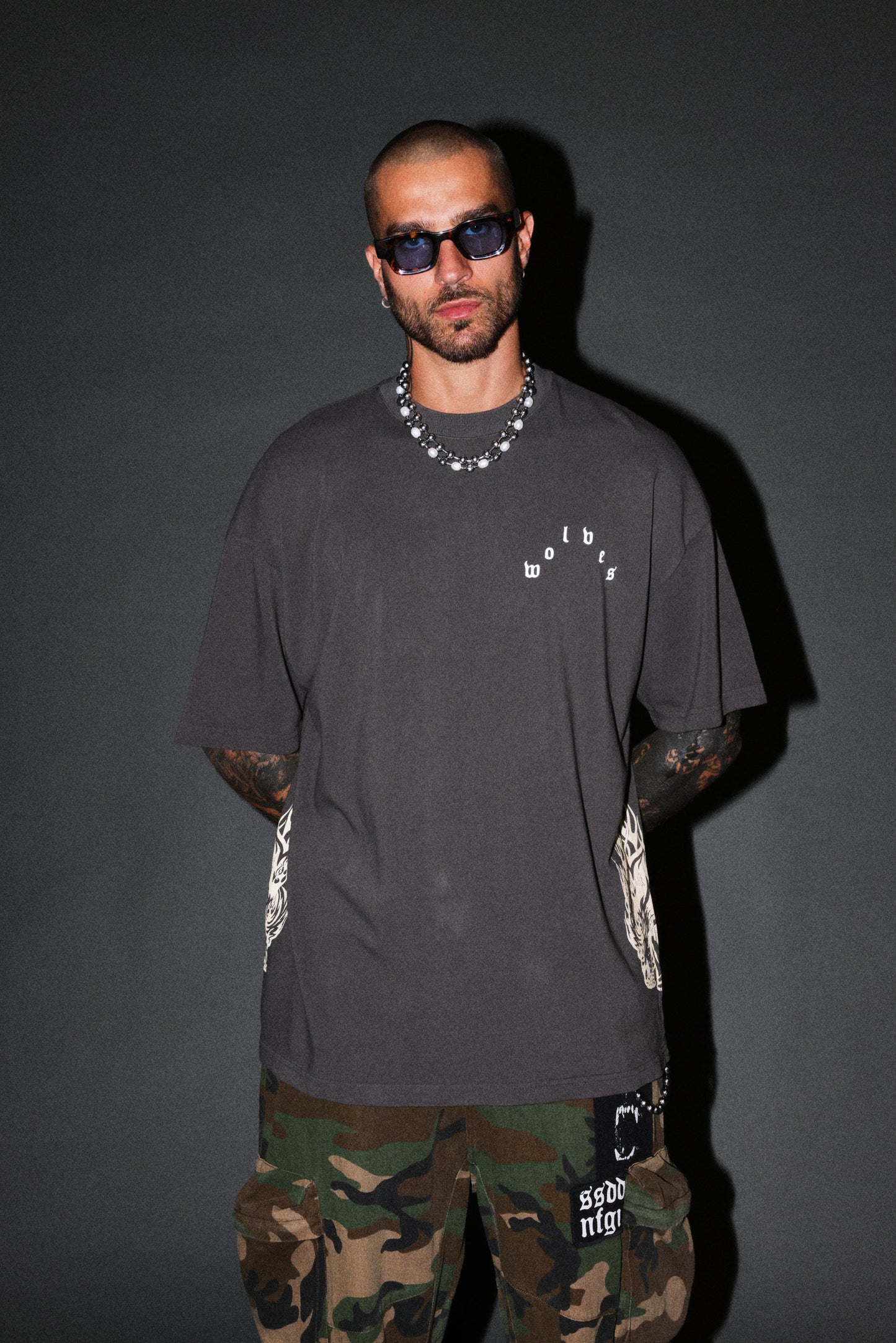 DS-0297 LINEAGE FRVR PREMIUM OVERSIZED TEE IN WOLF GRAY