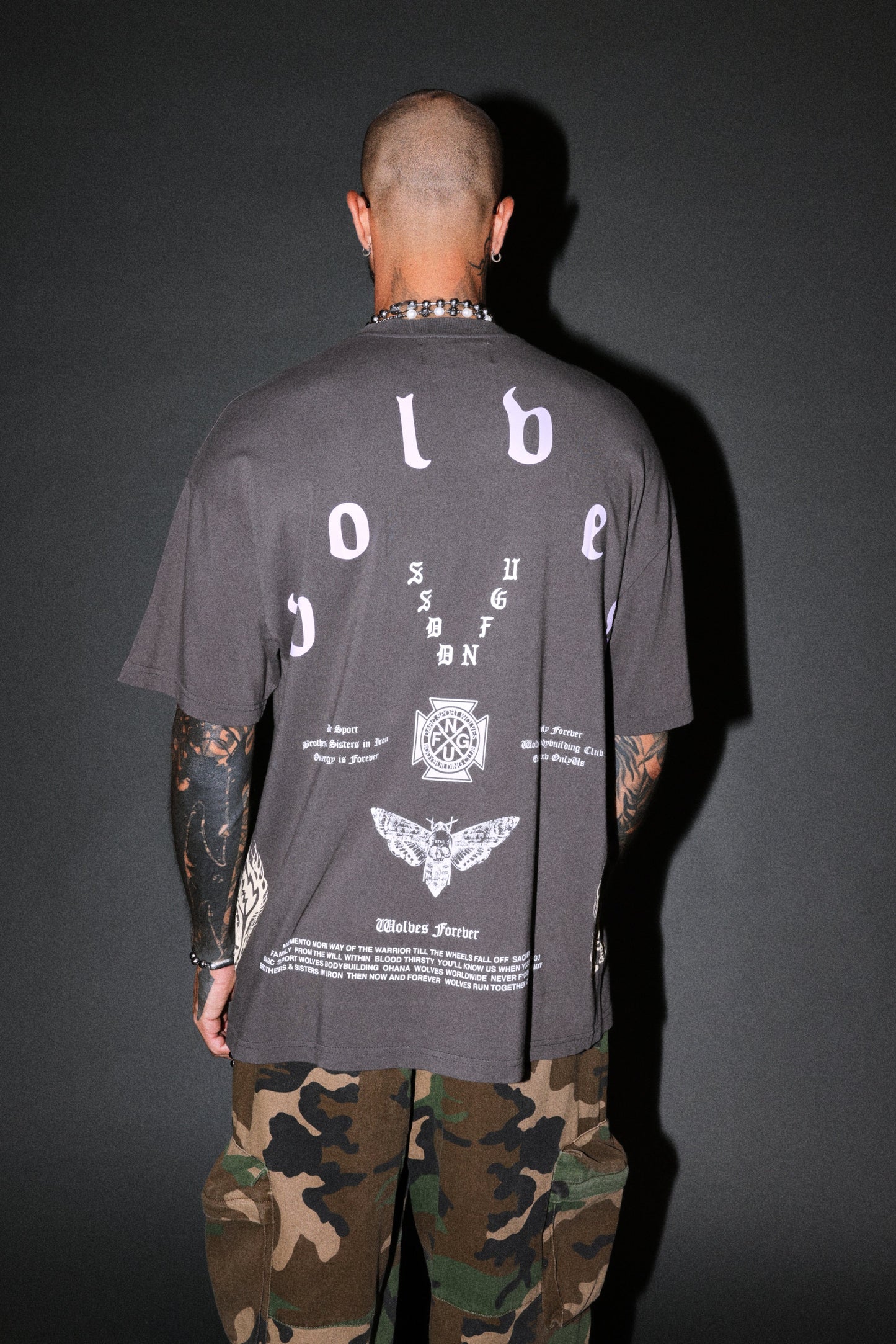 DS-0297 LINEAGE FRVR PREMIUM OVERSIZED TEE IN WOLF GRAY