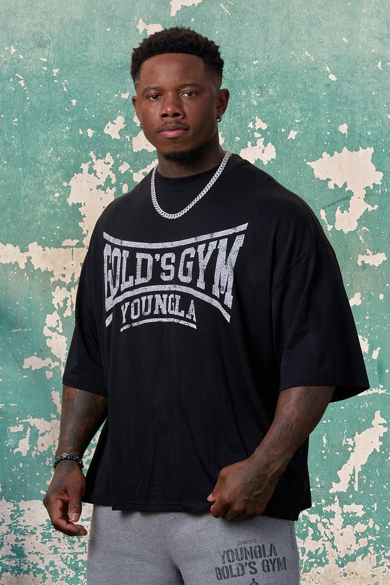 4248 - GOLD'S IRON LEGACY HUGE TEES - BLACK
