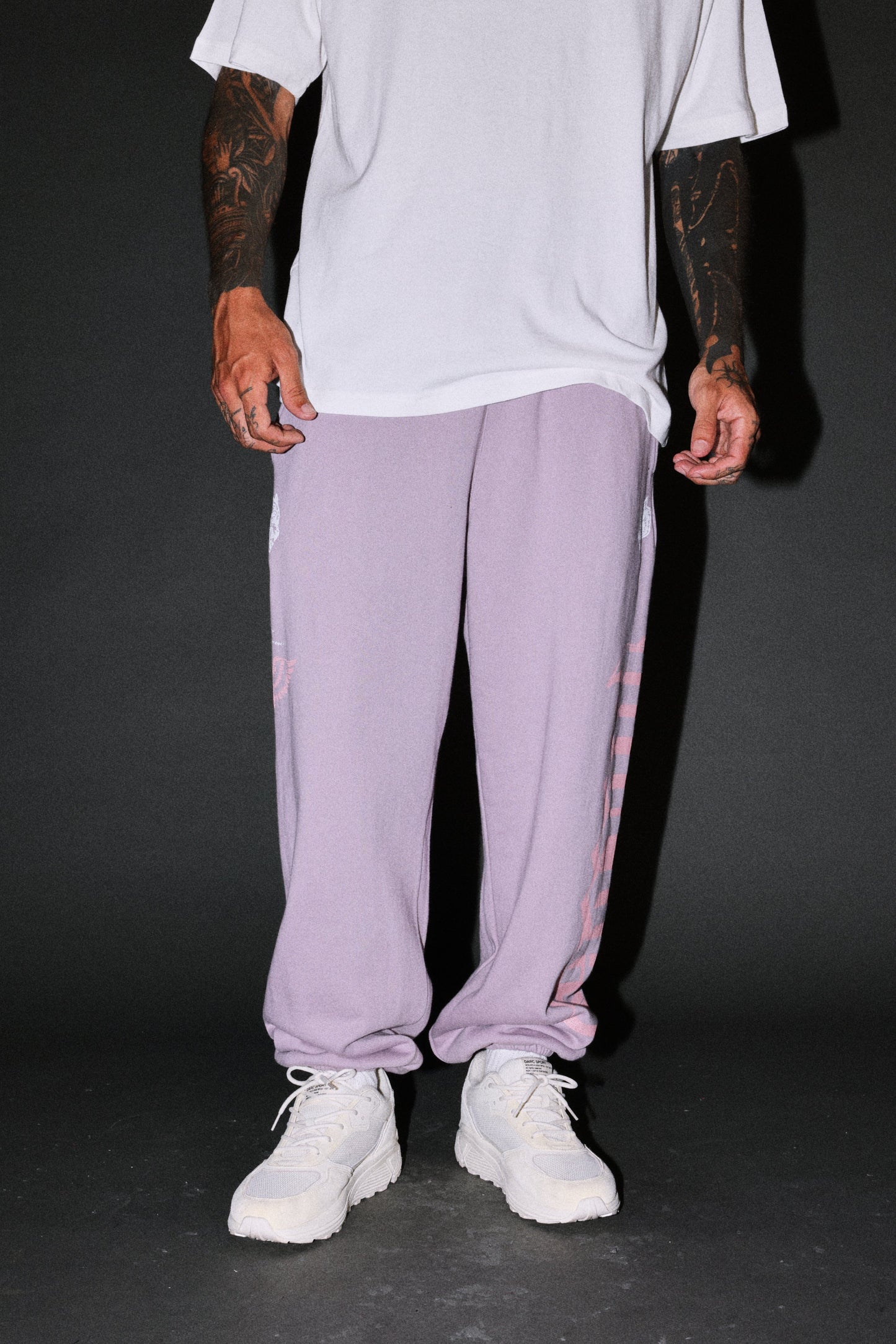 DS-0302 FREE WILL V2 LIGHTWEIGHT LOUNGER SWEAT PANTS IN PURPLE SMOKE
