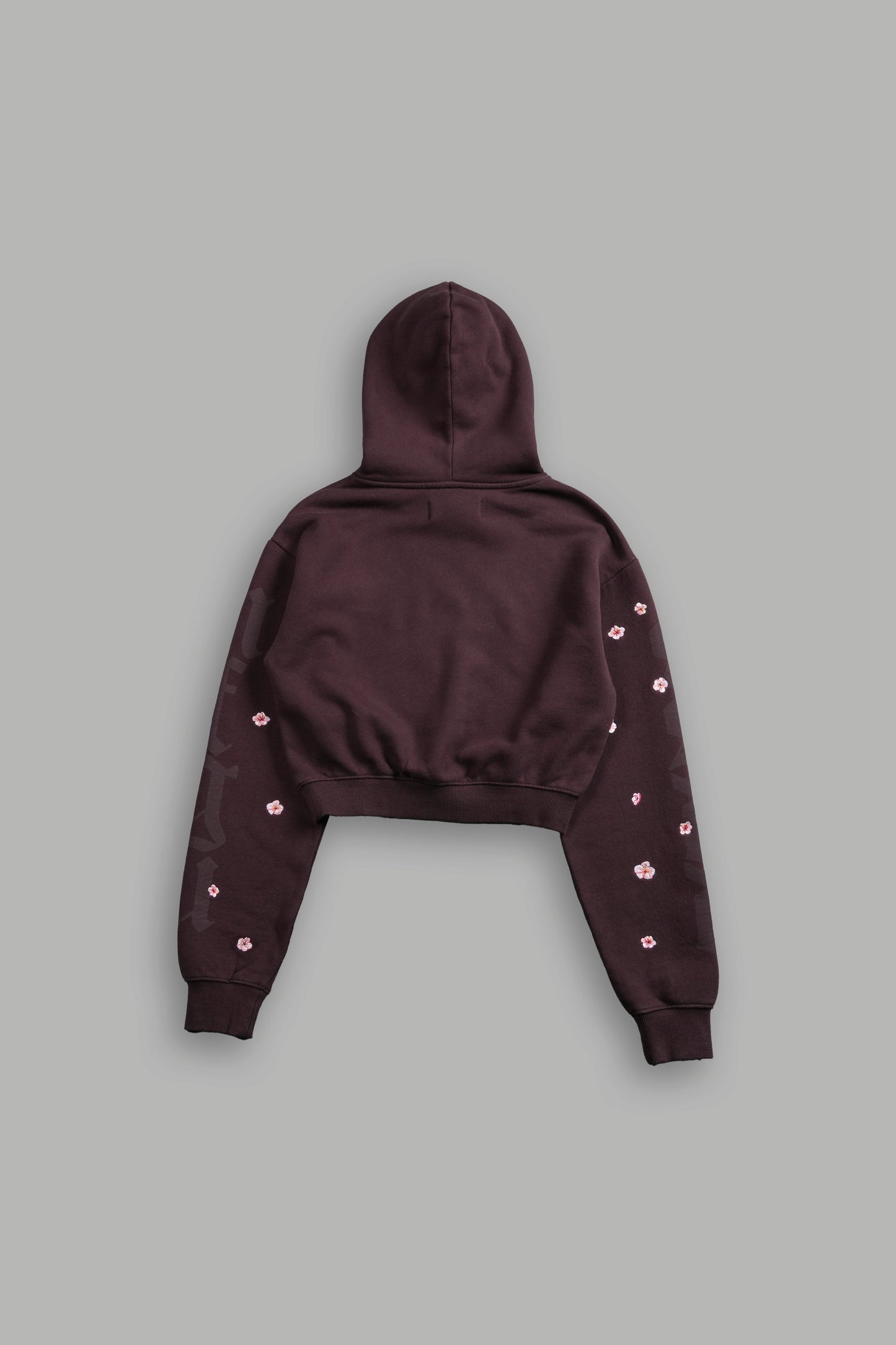 DSHE-0076 BLOSSOM FOREVER "ROSE" HOODIE IN DARC GARNET