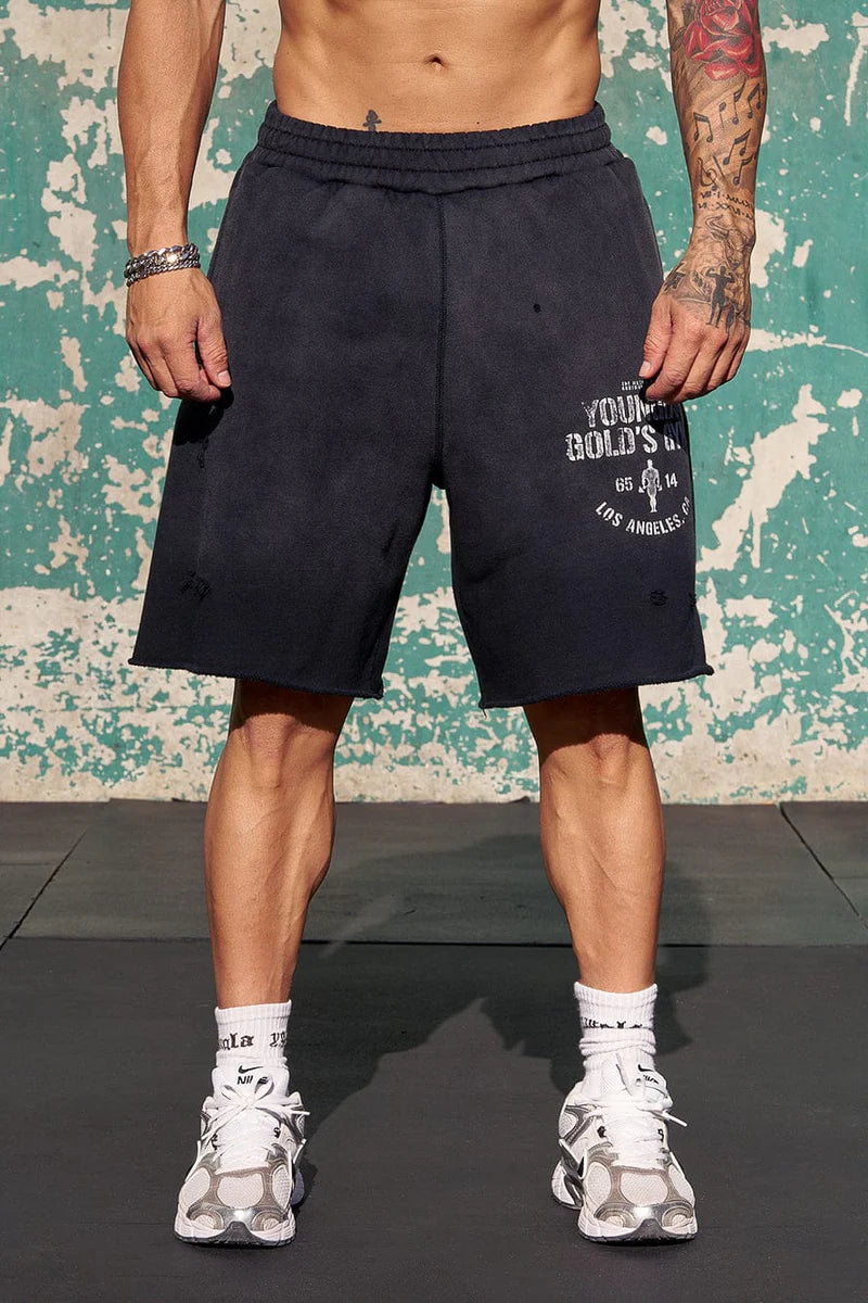 1014 - GOLD'S IRON LEGACY SHORTS - BLACK