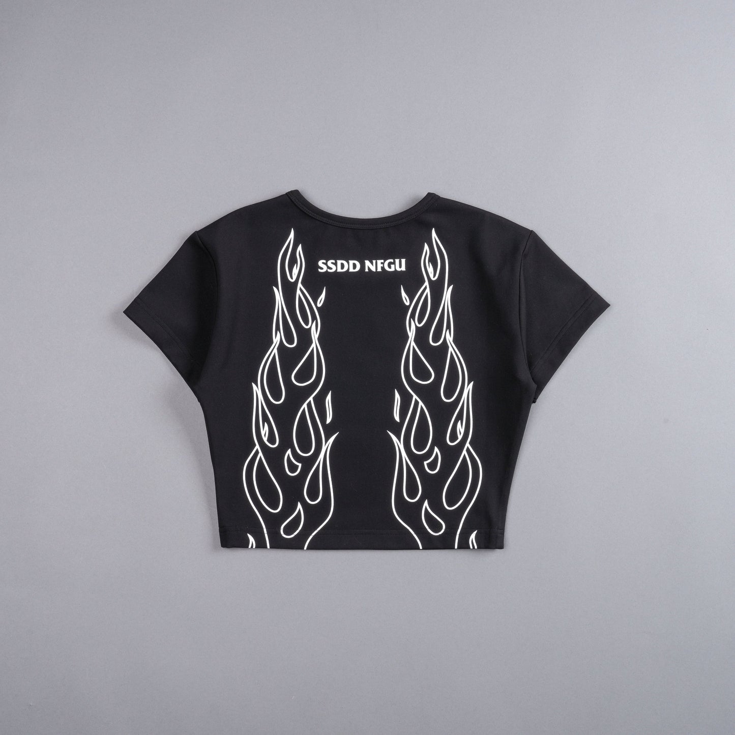 DSHE-0079 BURN S/S "ENERGY" TOP IN BLACK