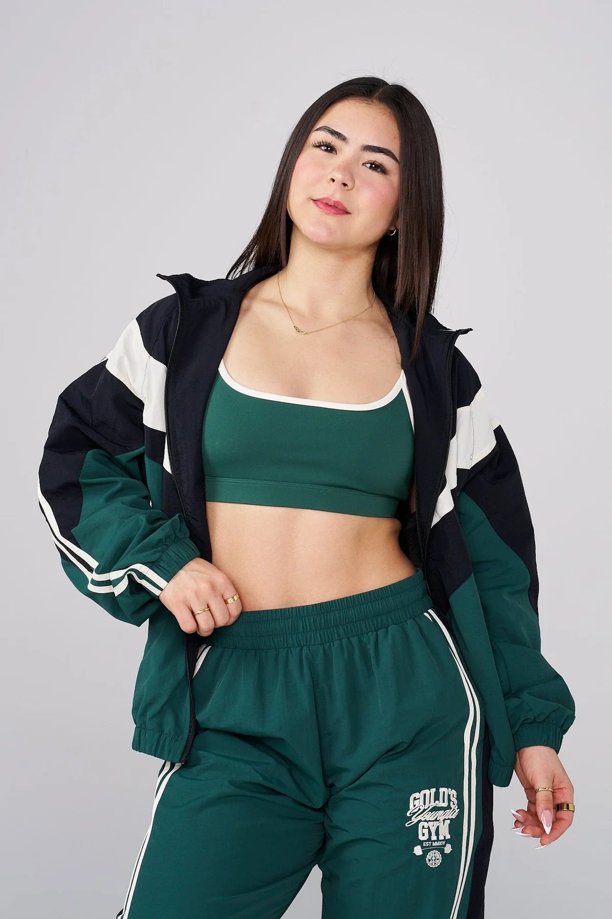 W5201 - GOLDS IRON LEGACY WINDBREAKER - Green