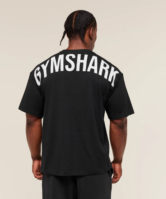 GS-0001 Power T-Shirt Black/oat white