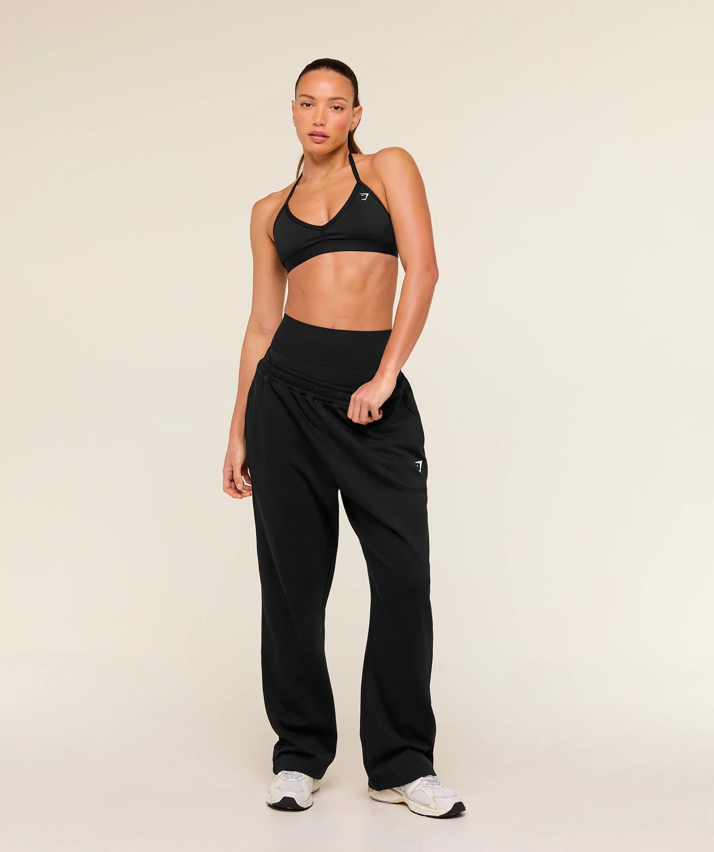 Training Fleece Straight Joggers Black