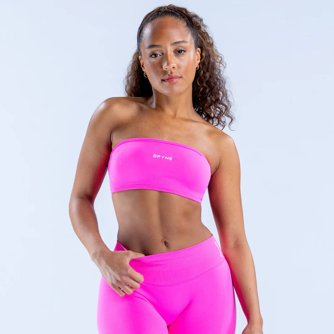 Impact Backless Bandeau - Bright Fuchsia