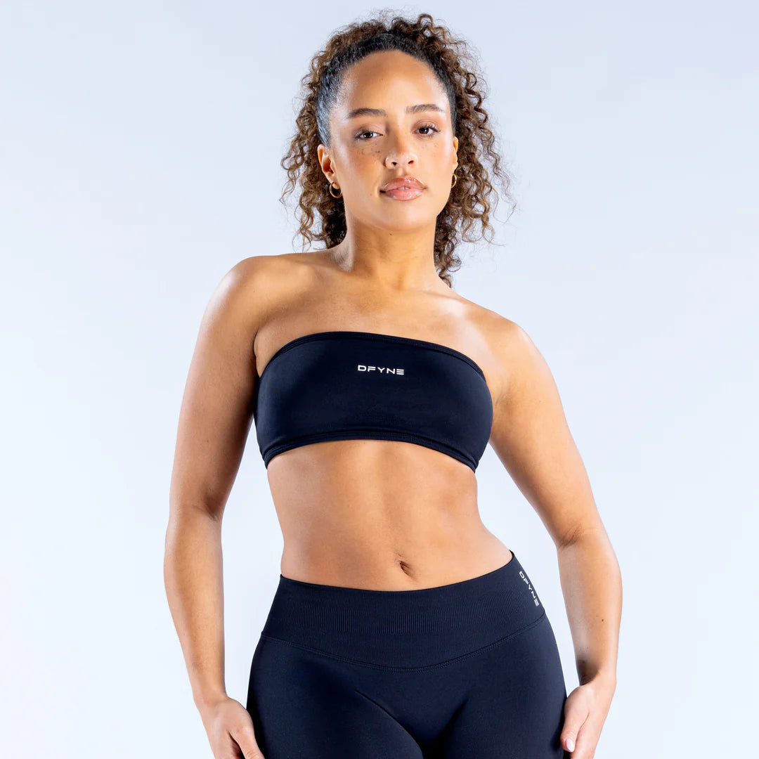 Impact Backless Bandeau - Midnight Black