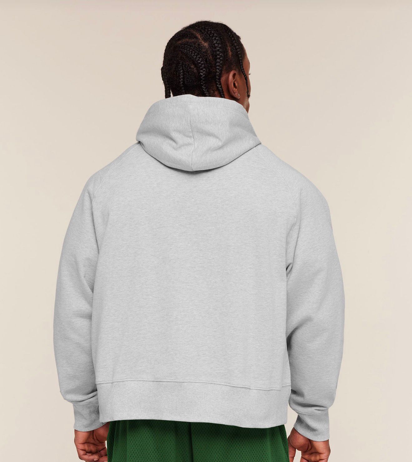 Retro Collegiate Graphic Hoodie Grey