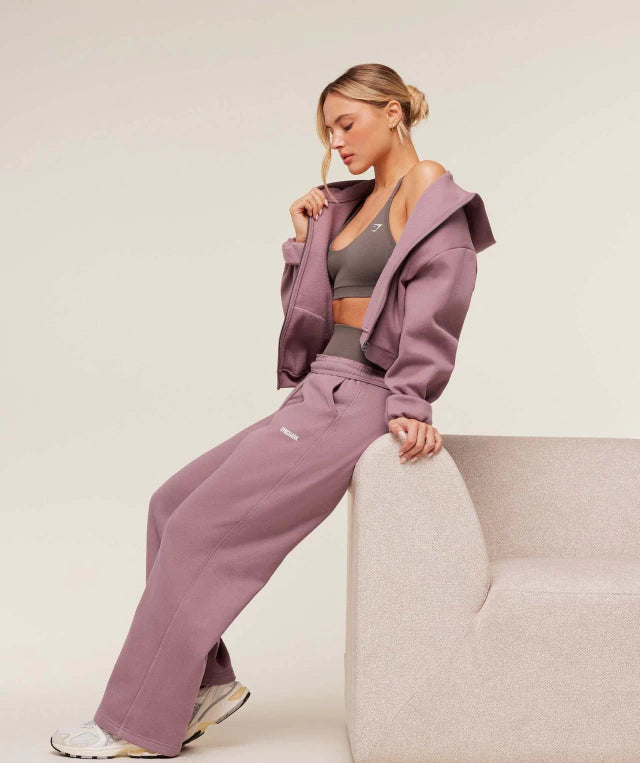 GSW-0069 - Cosy Luxe Straight Leg Regular Joggers - Calm Pink