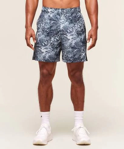 GS-0051 Sport 7" Shorts - Smoke Blue/Black