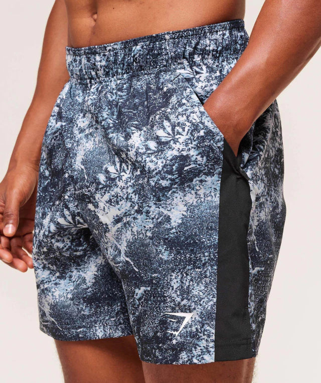 GS-0051 Sport 7" Shorts - Smoke Blue/Black