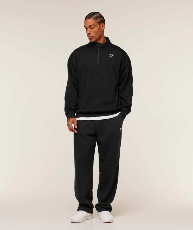 GS-0055 Crest 1/4 Zip - Black