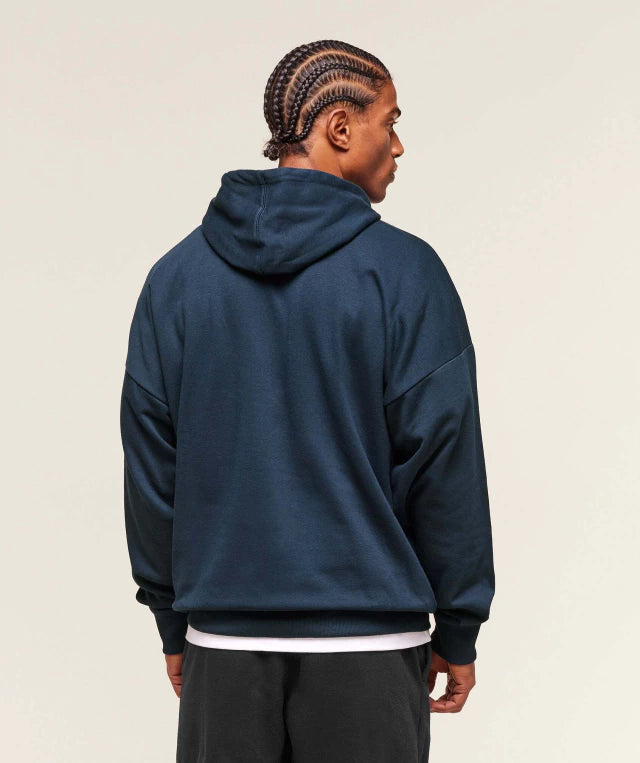 GS-0056 Crest Oversized Hoodie - Navy